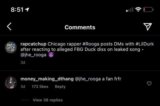 r/Chiraqology - look like before Dthang Passed he responded to the Durk and Rooga situation (not sayin MOB responsible)