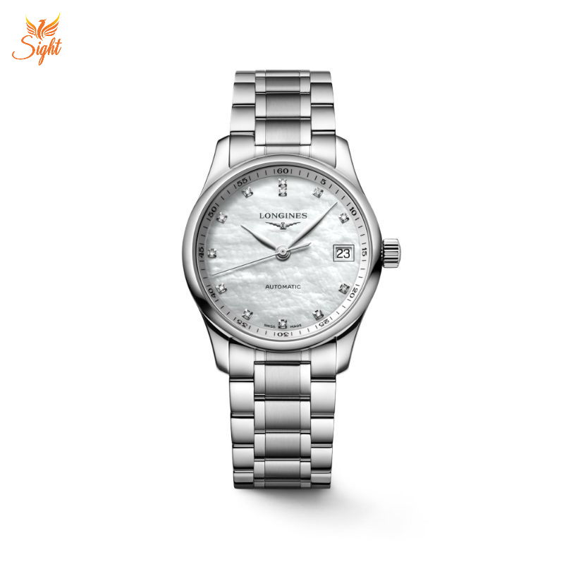 Đồng Hồ Nữ Longines L2.357.4.87.6 sở hữu tone màu trắng bạc sáng bóng và ấn tượng