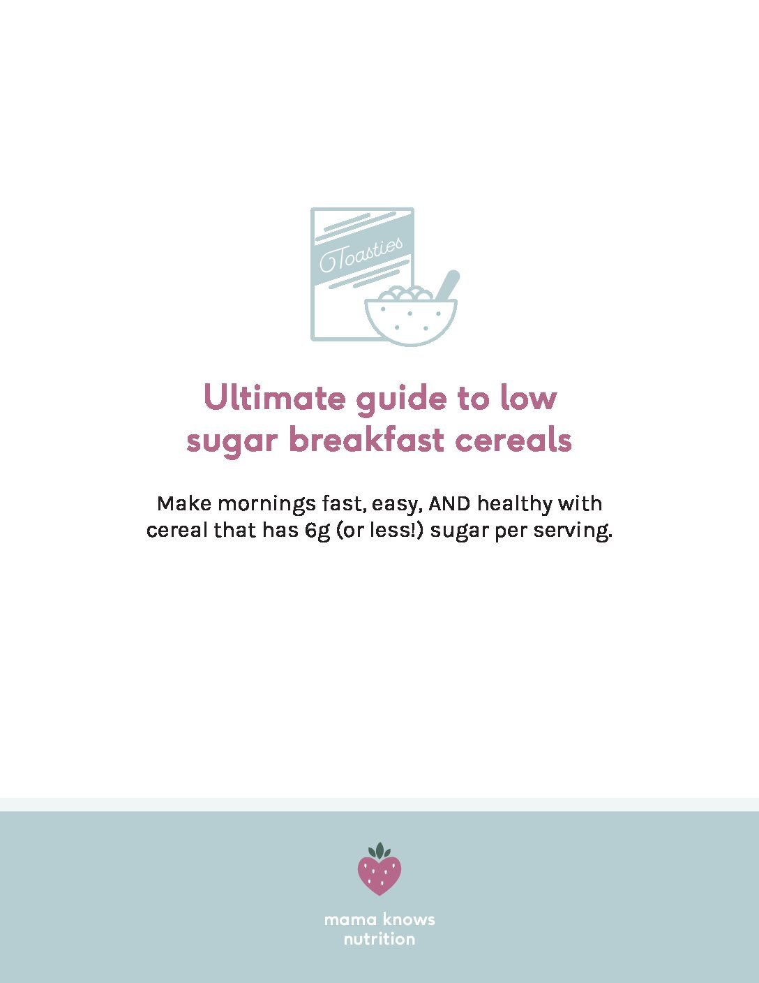 Cover to free cereal guide