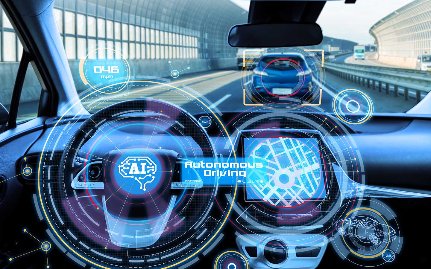 initiatives at the GITEX 2023 encompassed AI integration in autonomous cars