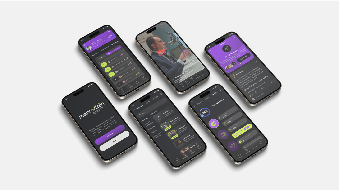 A group of cell phones with screens on them

Description automatically generated