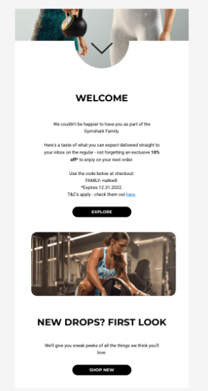 Gymshark email