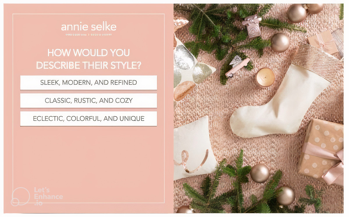 Annie Selke's gamification strategy for holiday marketing