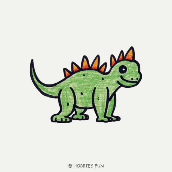 Cool Stegosaurus Drawing