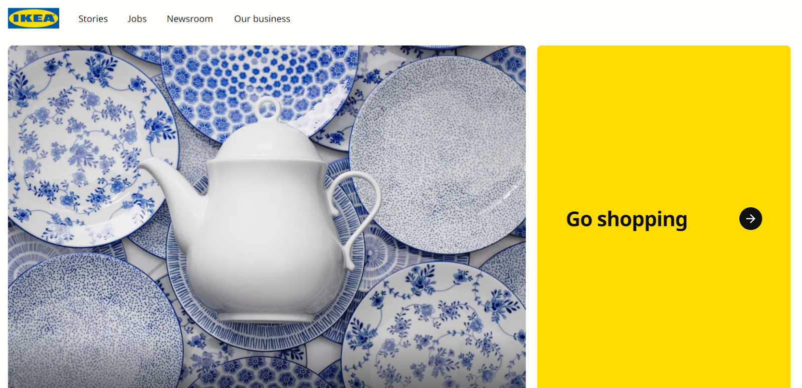 IKEA home page