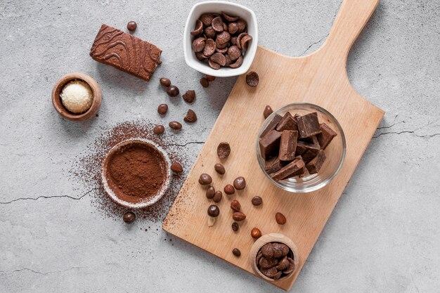 Produtos derivados do cacau: pó, chocolate, nibs e outros