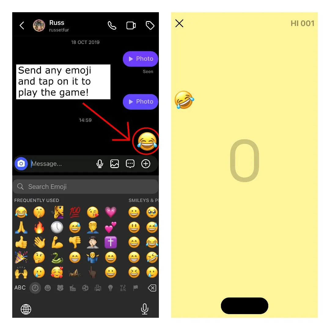 How to play emoji game on Instagram