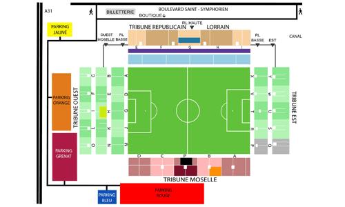 Stade Saint Symphorien Seating Plan 