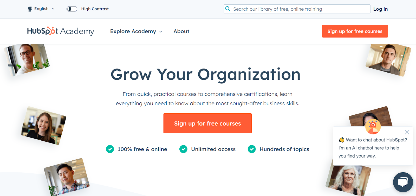 bootcamp gratis virtual assistant HubSpot Academy