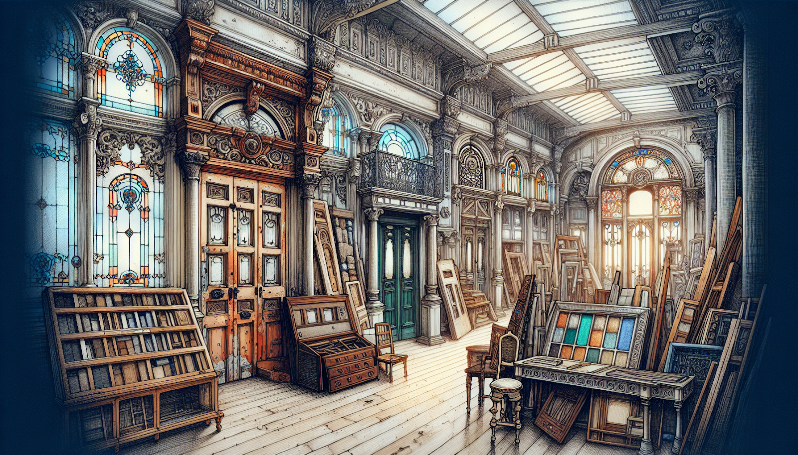 Architectural salvage store