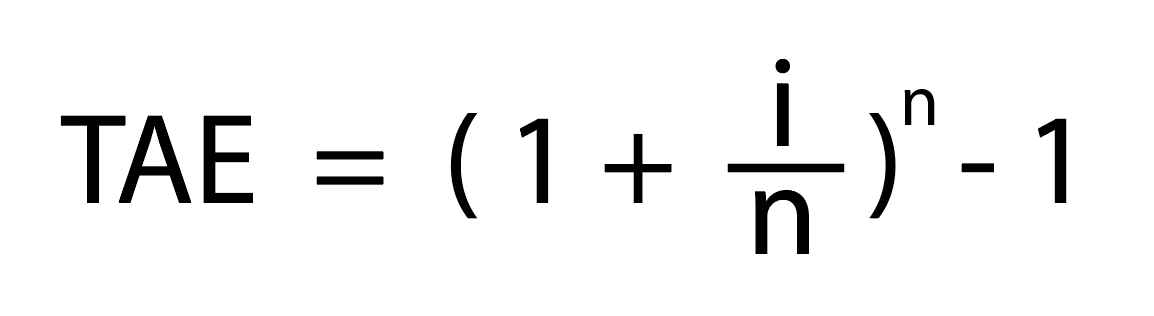 Fórmula para calcular el TAE
