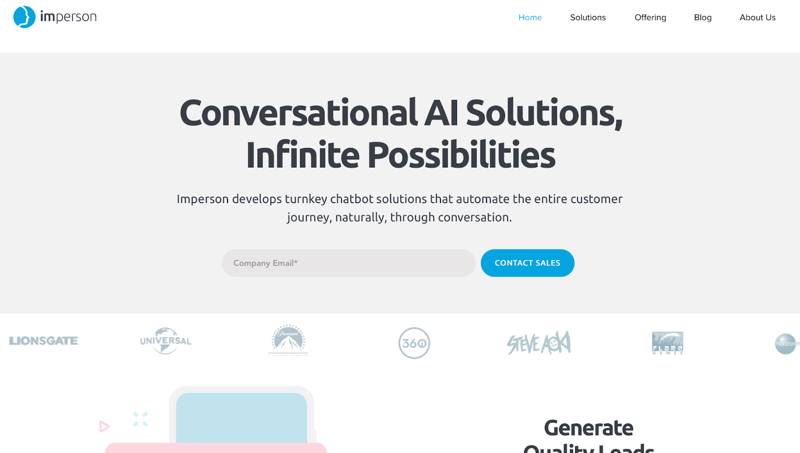 chatbot tools: imperson