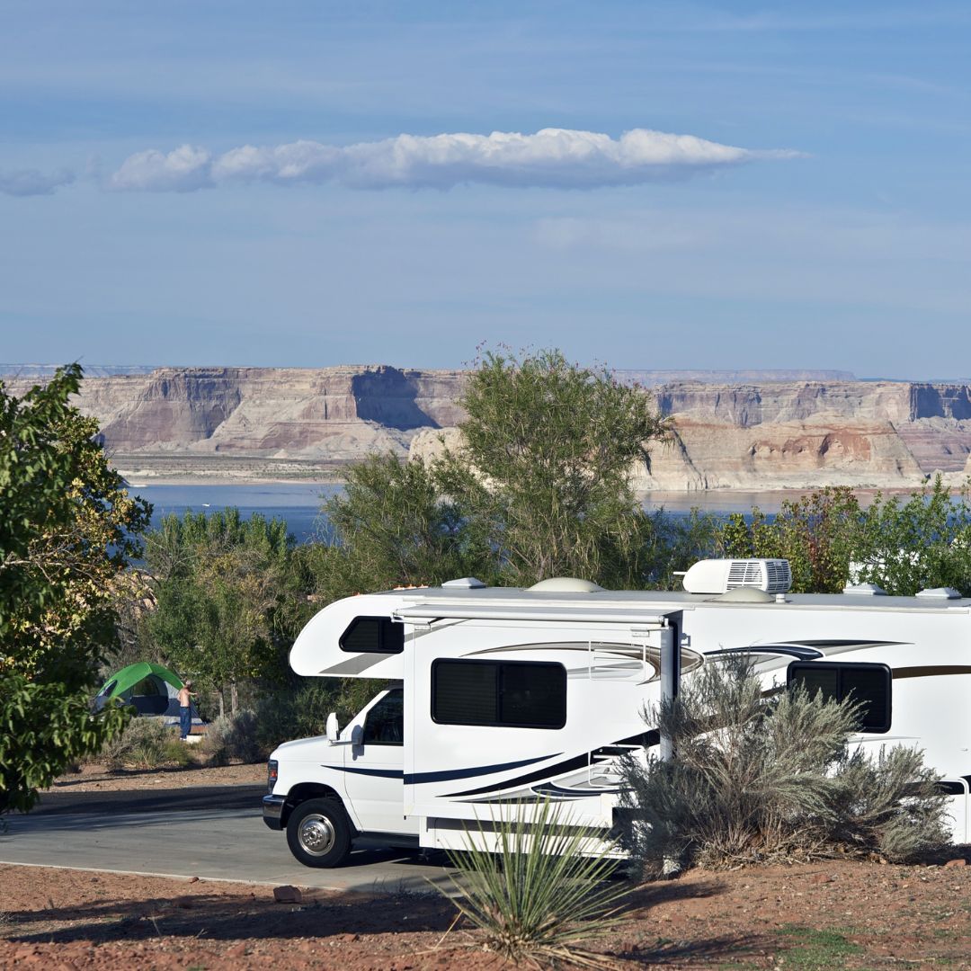 parked motorhome