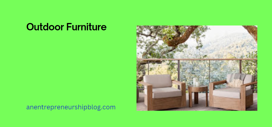 Image of West Elm outdoor furniture