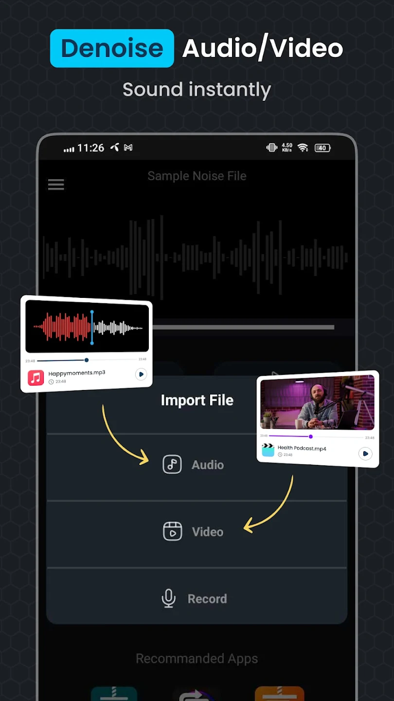 Audio Video Noise Reducer - Built-in Editing Tools