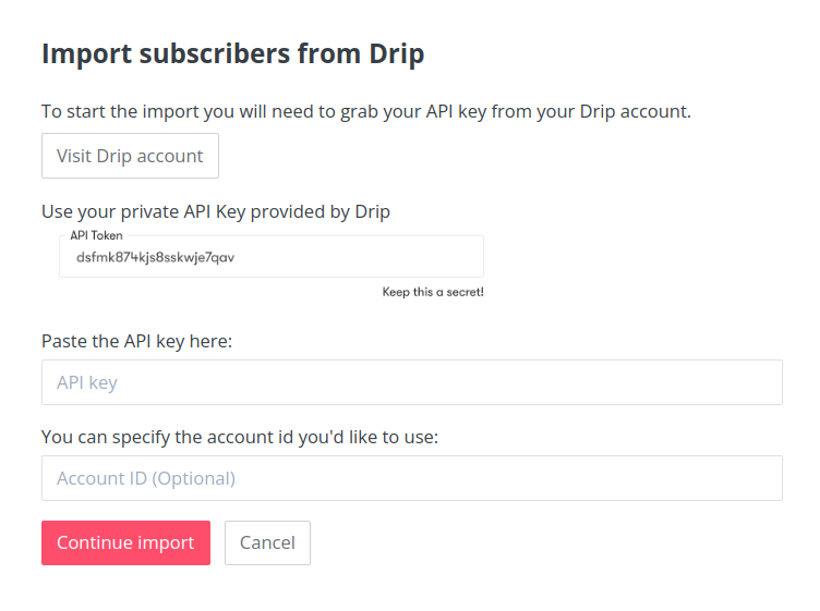 one-click import from Drip to ConvertKit