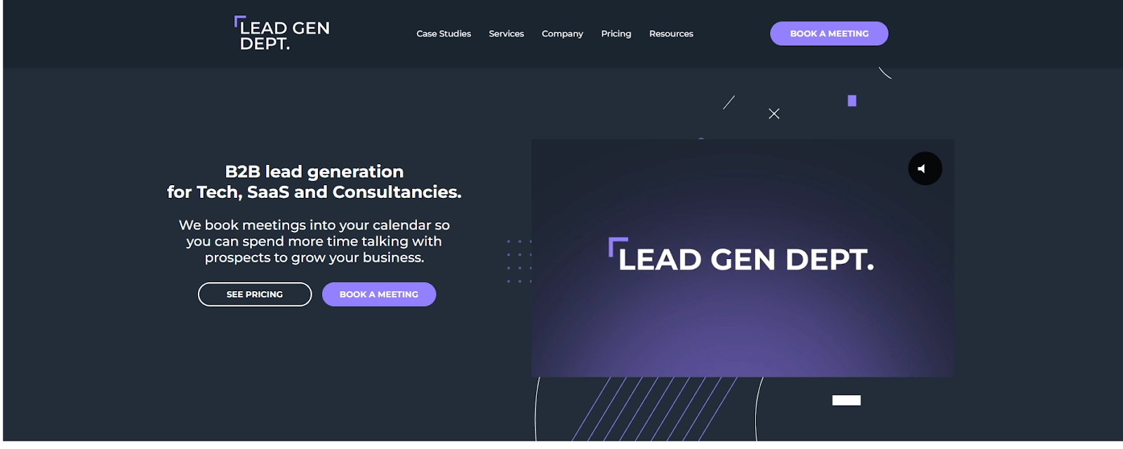 Lead Gen Dept. is a UK based lead generation company.