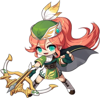Promotional artwork of the Marksman from MapleStory.