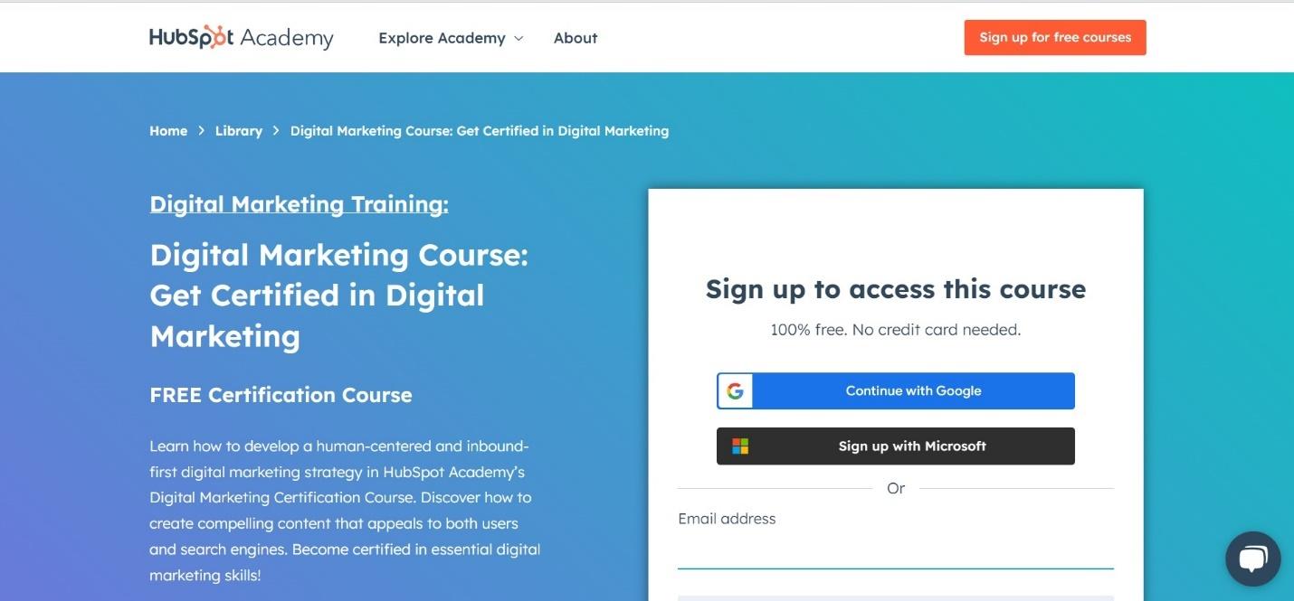 Digital Marketing Course: Get Certified in Digital Marketing / HubSpot Academy