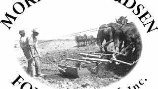 A person using a plow to plow horses

Description automatically generated
