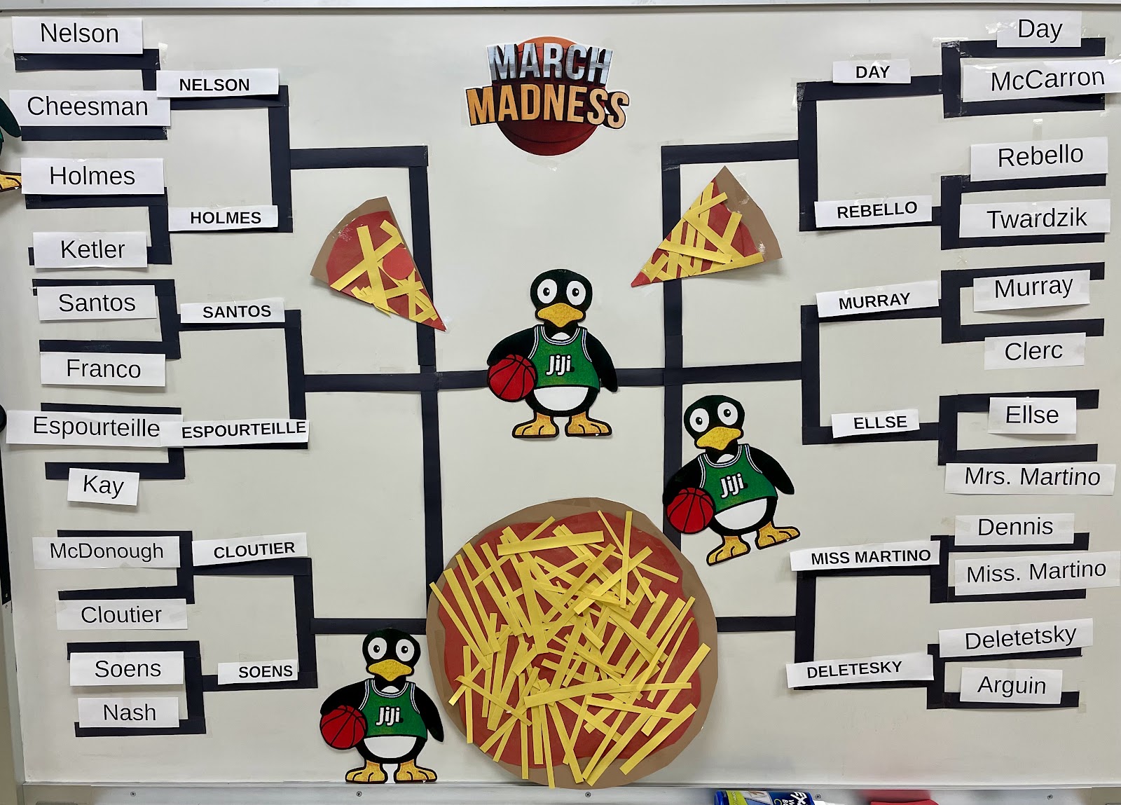 image of the March Madness Math puzzles brackets