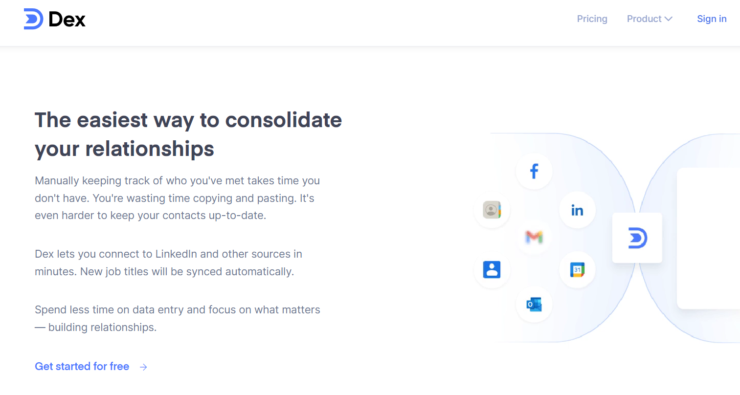 The easiest way to consolidate your relationships with Dex CRM