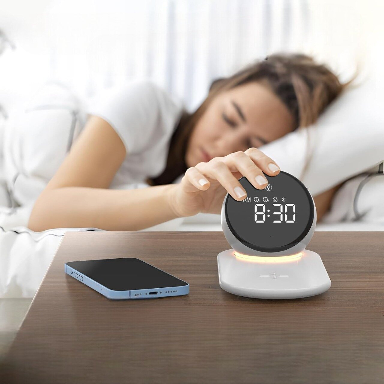 Wireless Charging Alarm Clocks