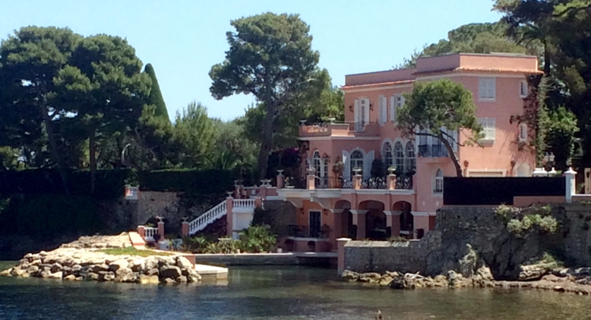 'Lo Scoglietto'. David and Hjordis Niven's house at St Jean Cap Ferrat, photographed in June 2017