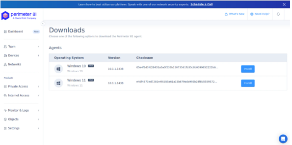 Malicious landing page pretending to be a networking security tool