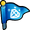 Icon flag blue