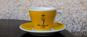 Demitasse espresso cup from Sant'Eustachio il Caffe historic coffee house in Rome