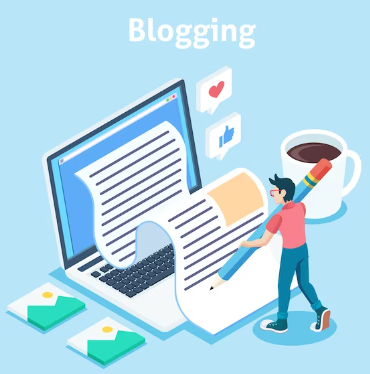 Graphical concept of blogging