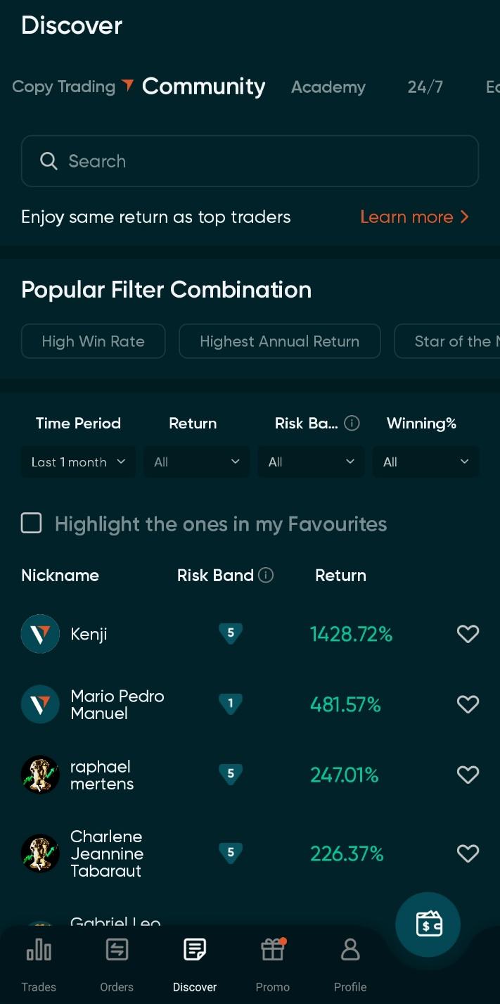 Copy trading