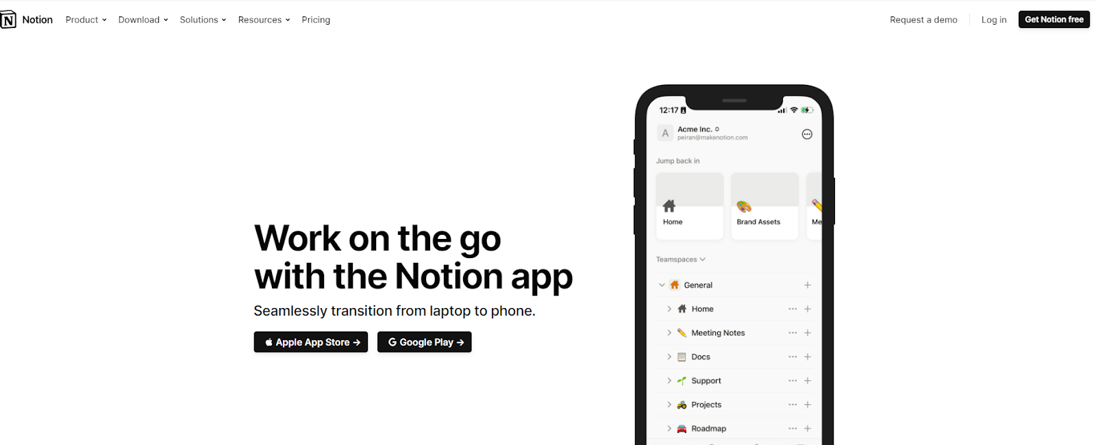 Mobile Apps for Notion