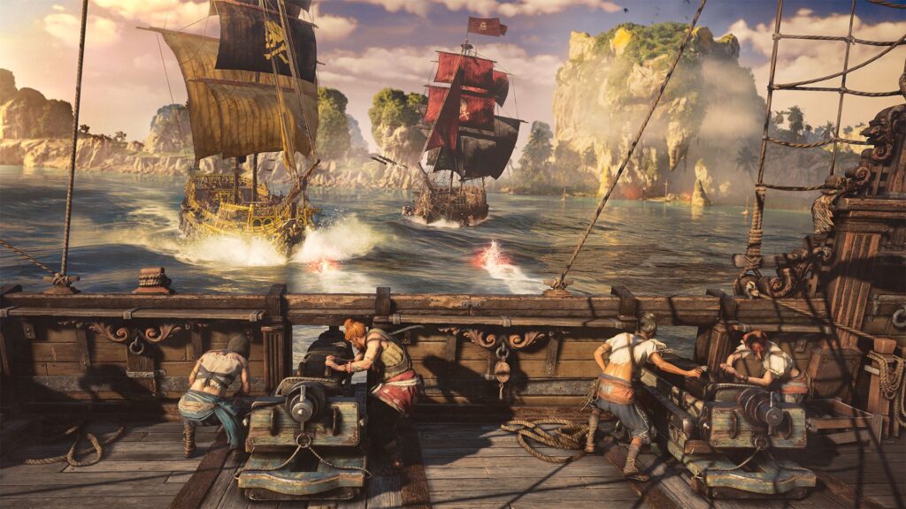 A promotional image for Skull and Bones