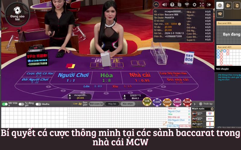 Bí quyết cá cược thông minh tại các sảnh baccarat trong nhà cái MCW