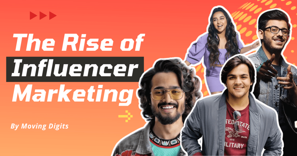 This Image talks about the rise of influencer marketing.