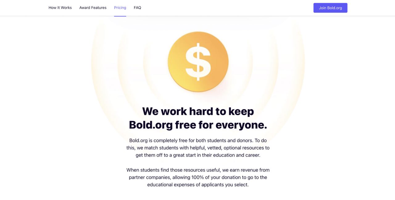 bold.org is free for everyone