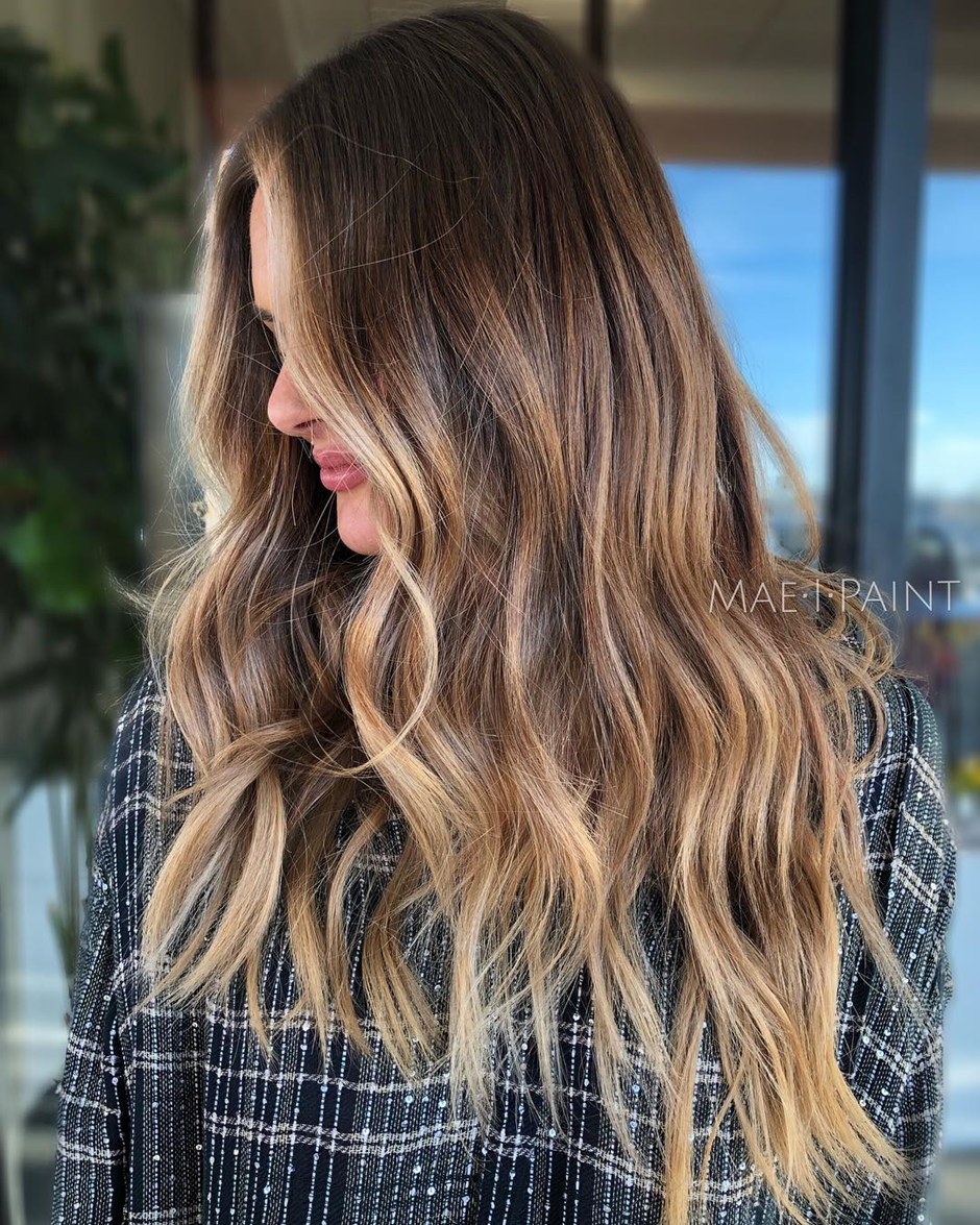 Long Caramel Balayage Hair That Is Soft light brown hair transformation