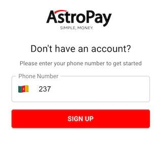 créer un compte sur astropay