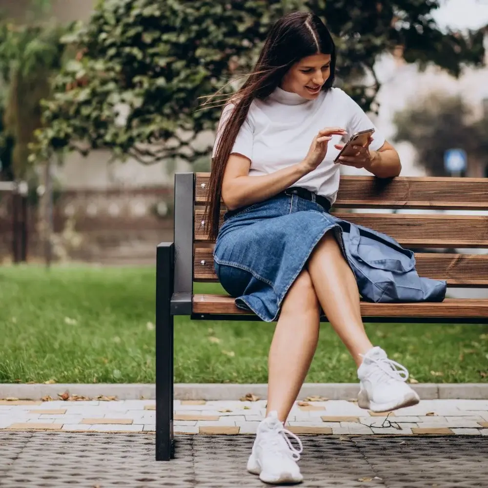 2023 best Long Denim Skirt