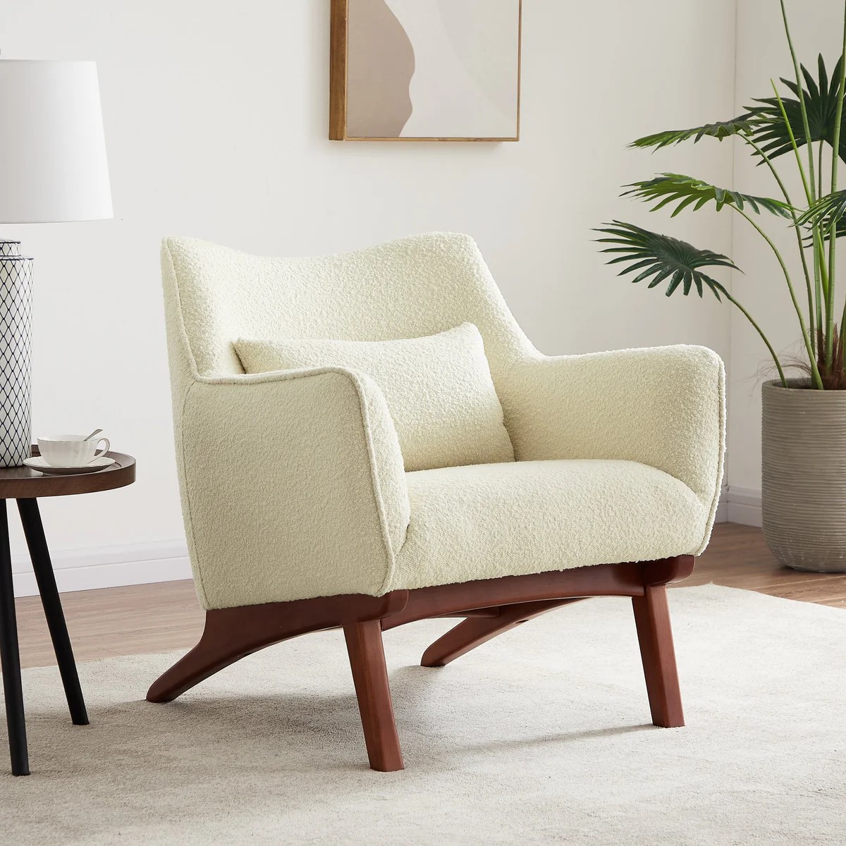 Casper Beige Boucle Armchair - Mid in Mod