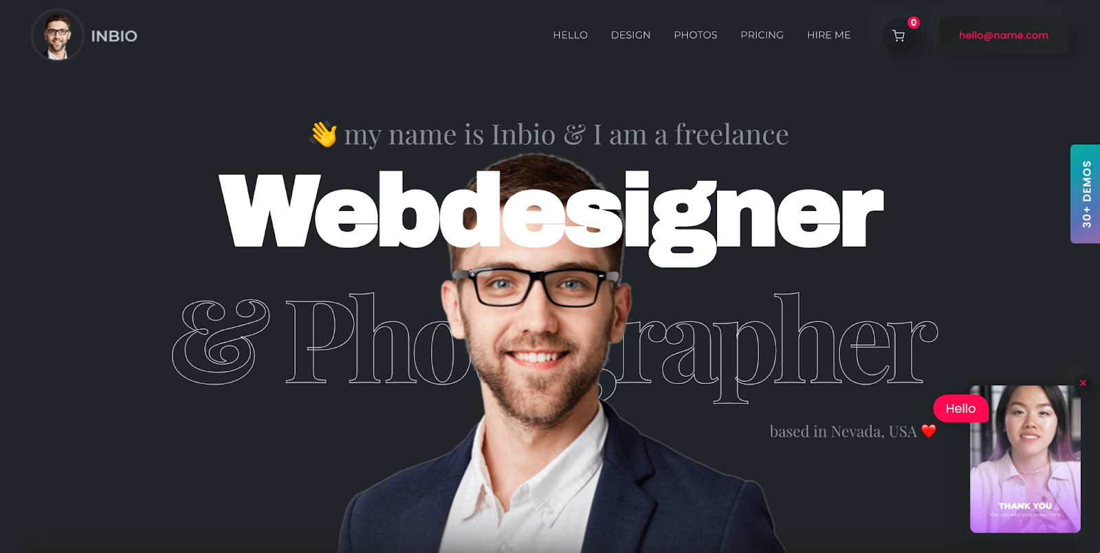 resume wordpress theme, InBio