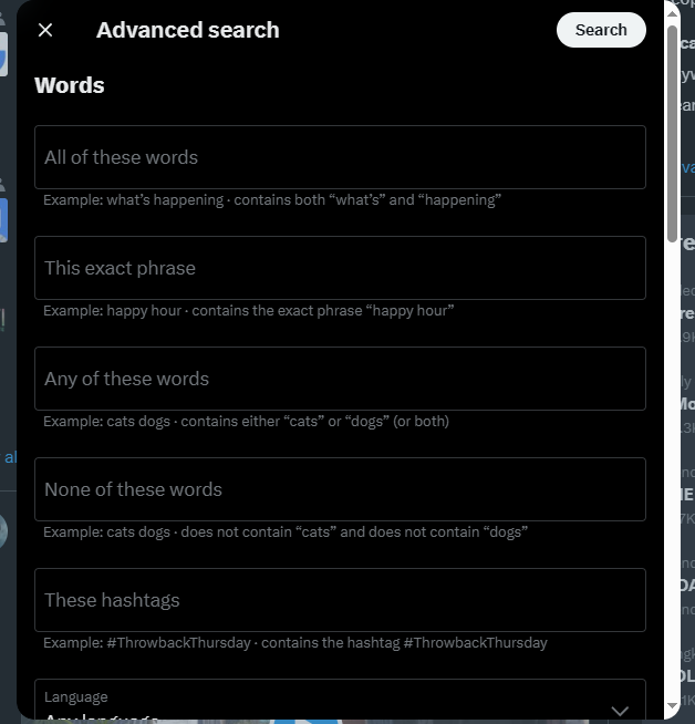 twitter advanced search 