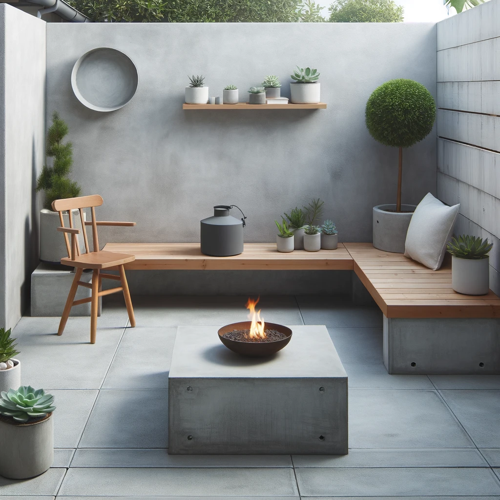 minimalist image of small backyard patio ideas
