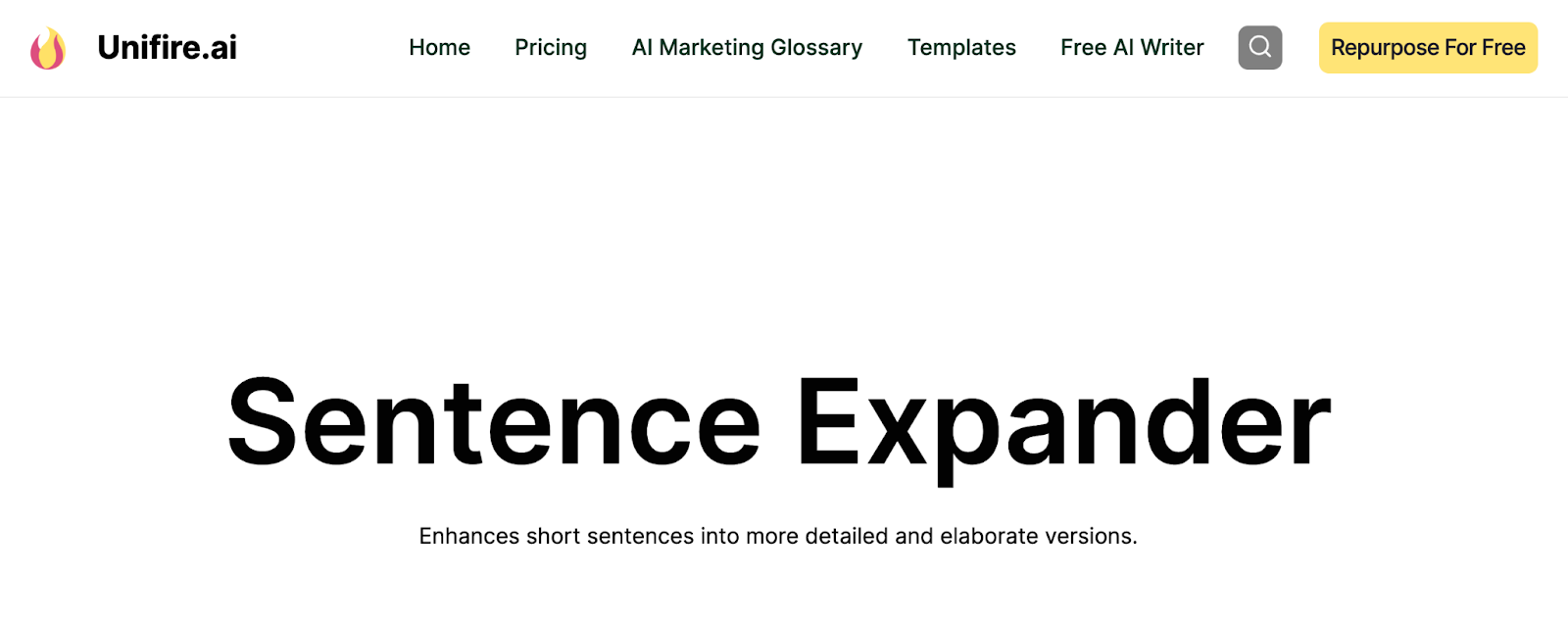 Unifire.ai Sentence Expander
