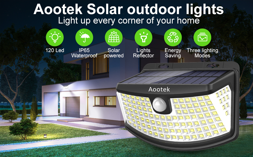 Aootek Solar Lights