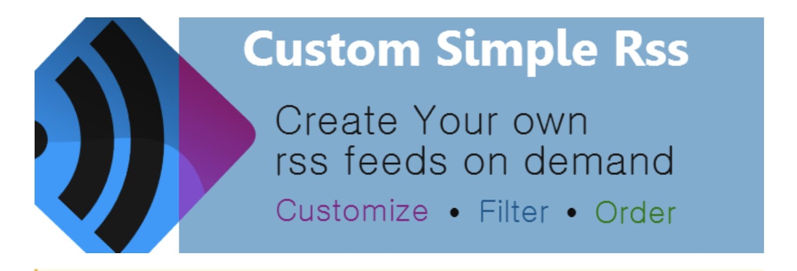 Custom Simple RSS