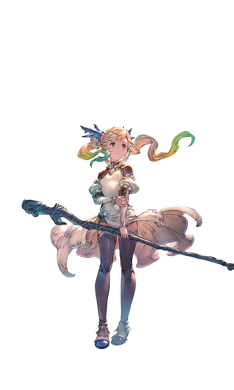A promotional image of the character Io from Granblue Fantasy: Relink. 