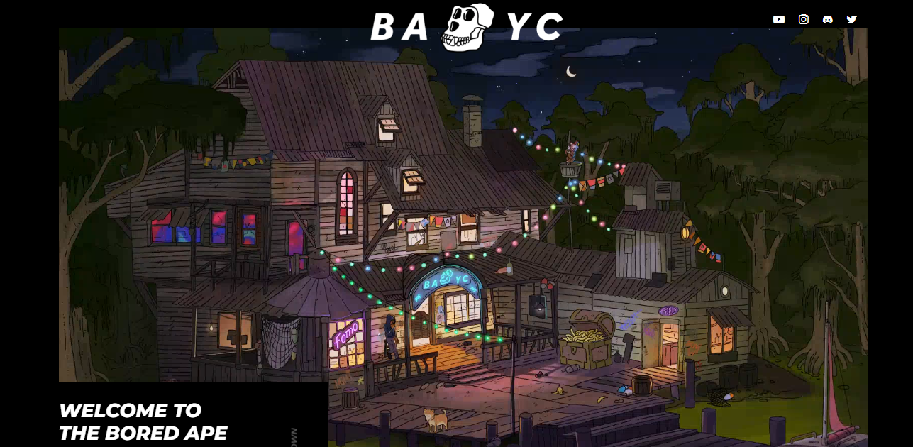 The BAYC non fungible tokens acts as identity cards to an online club house built to look like a super cool dive bar and IRL private events